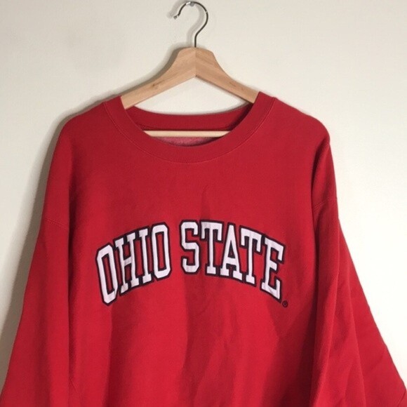 Steve & Barry’s outfitters 90s Ohio state oversized red pullover sweatshirt XXL - Picture 2 of 10